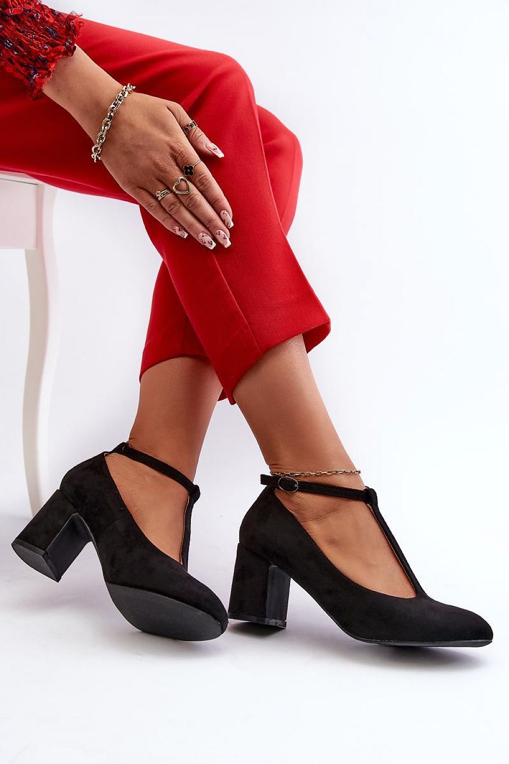 Pumps met dikke hak model 197240 Step in style 