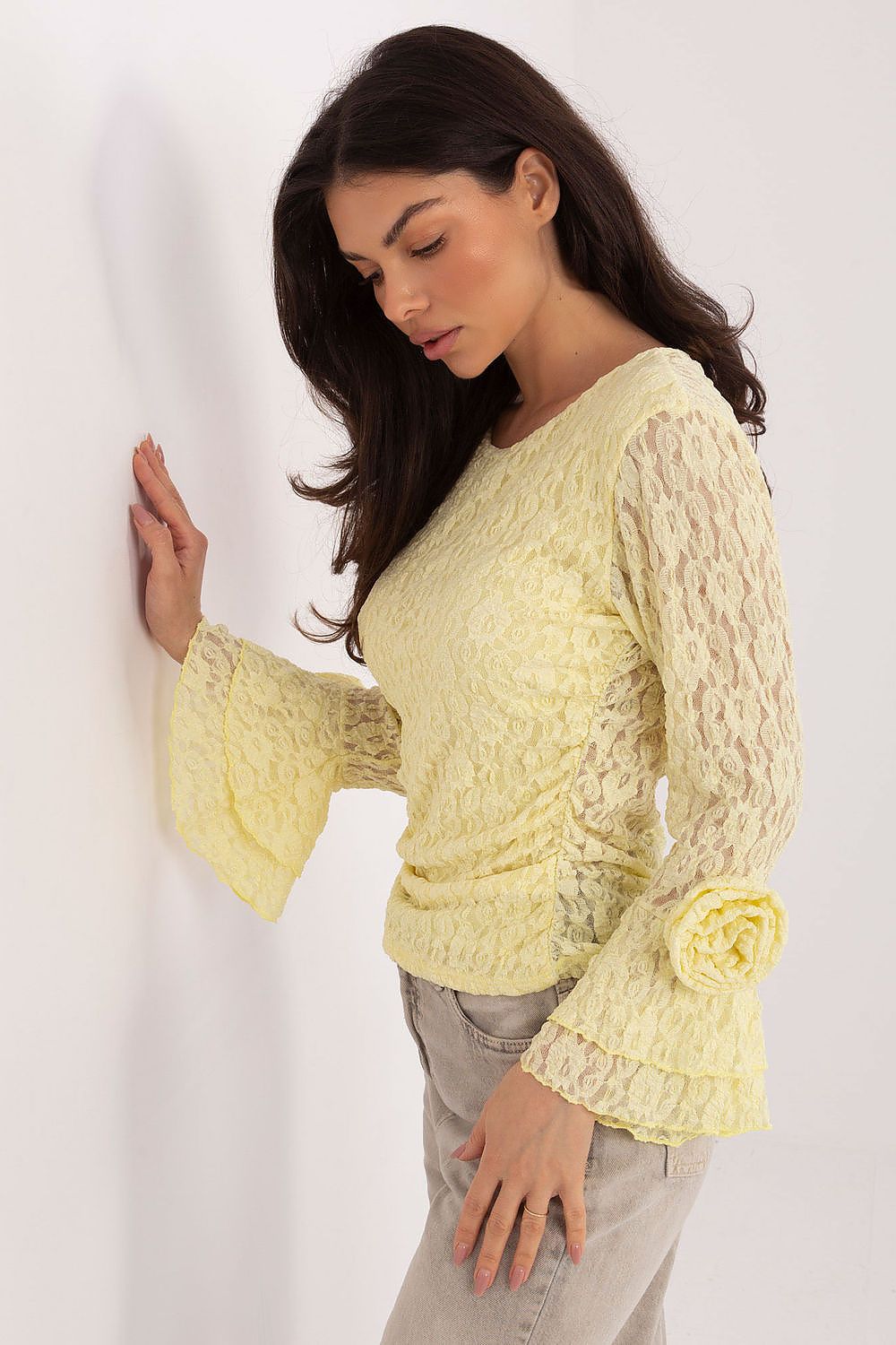  Kanten blouse model 222737 Italy Moda 