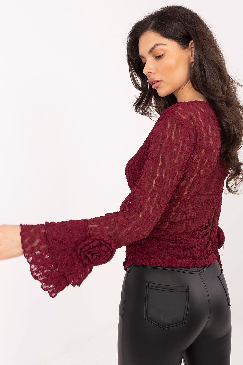  Kanten blouse model 222740 Italy Moda 