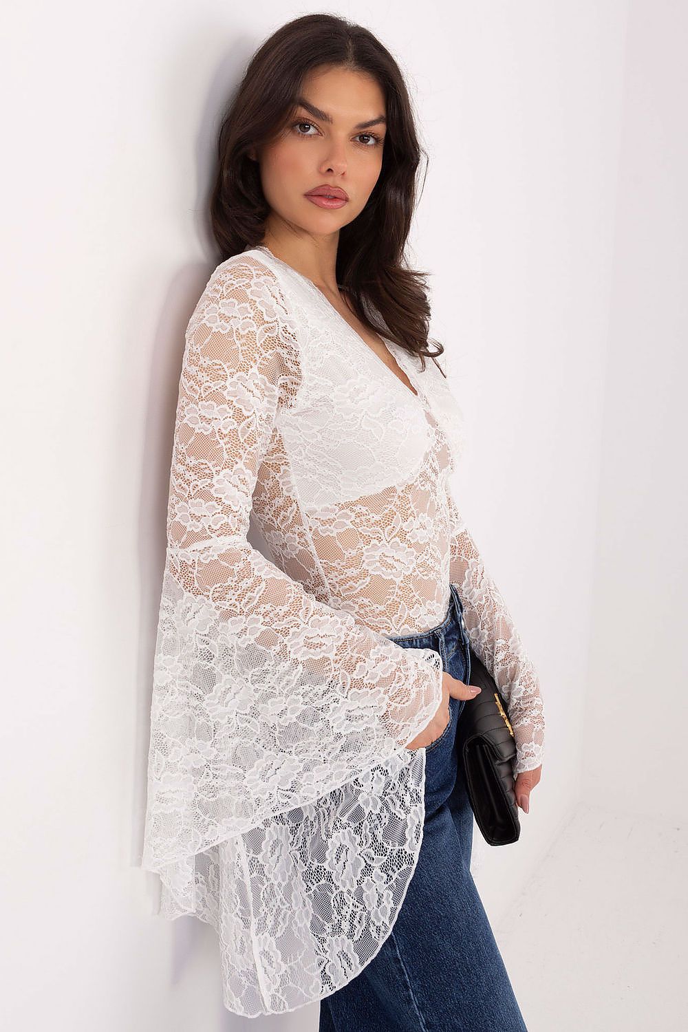  Kanten blouse model 222810 Factory Price 