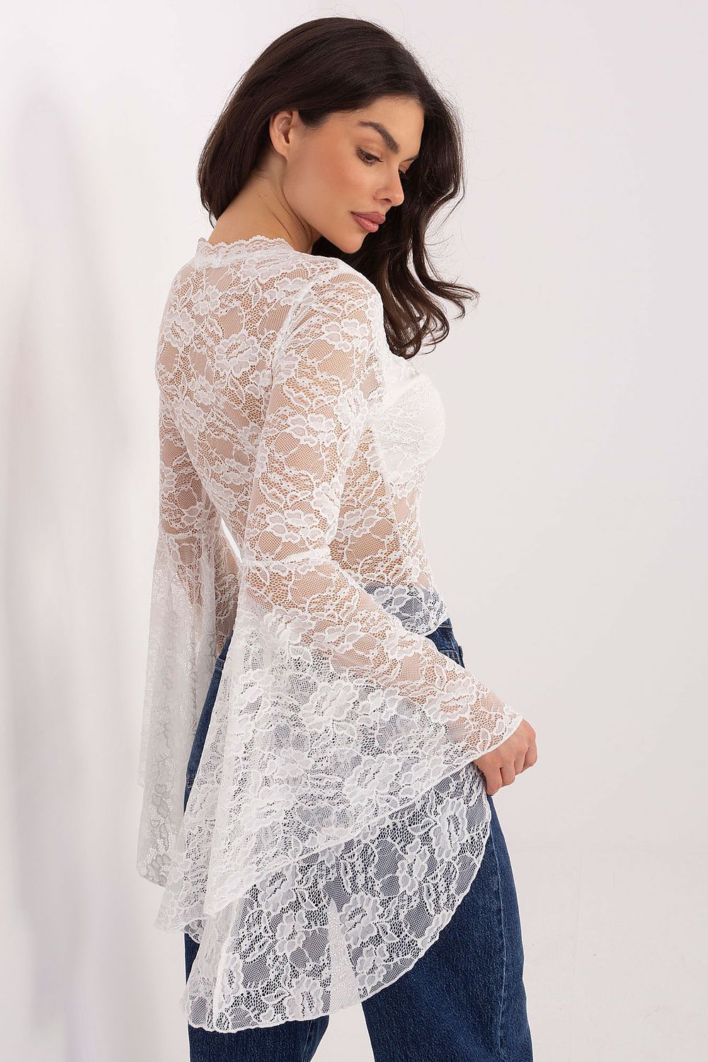  Kanten blouse model 222810 Factory Price 