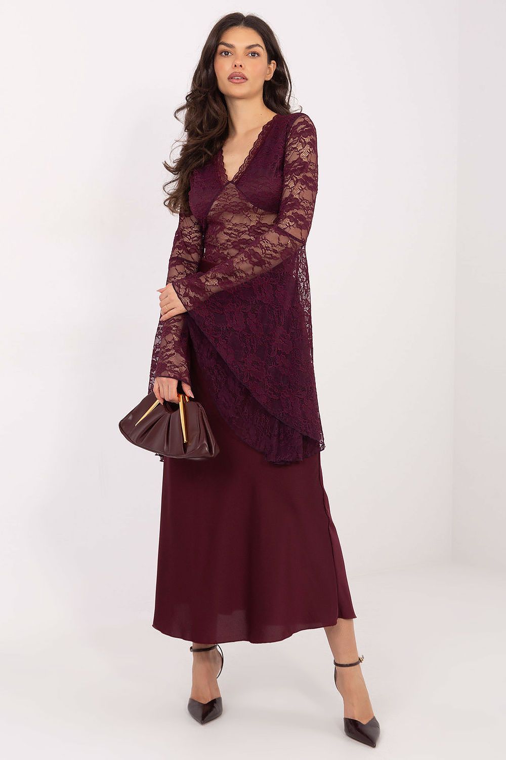  Kanten blouse model 222813 Factory Price 
