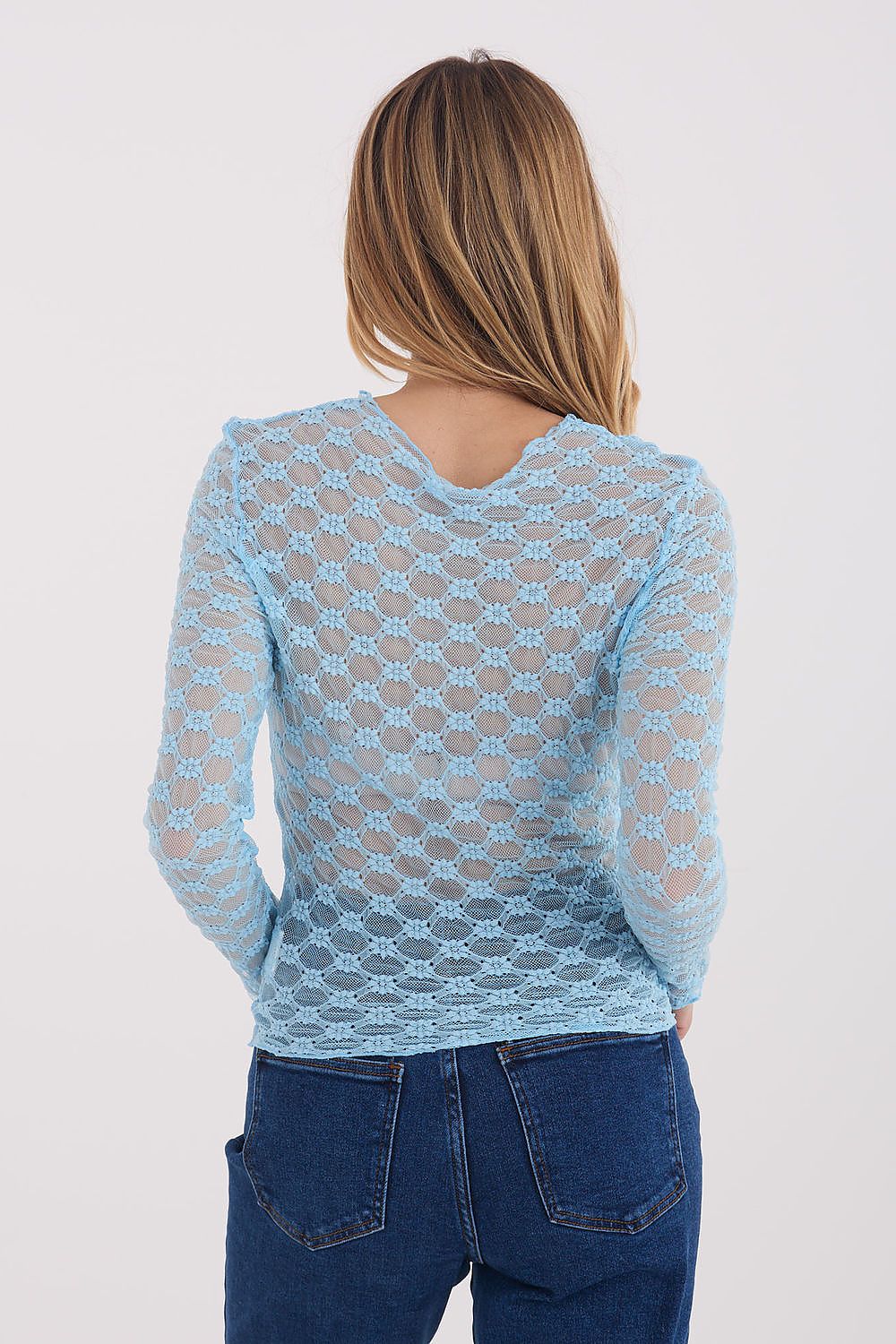  Kanten blouse model 223076 Factory Price 