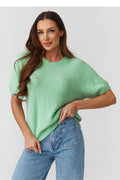  Trui met korte mouwen model 224078 Makadamia 