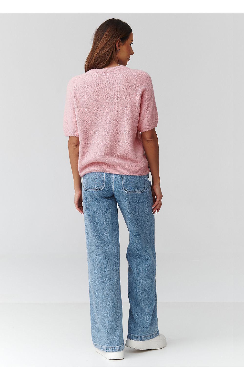 Trui met korte mouwen model 224079 Makadamia 