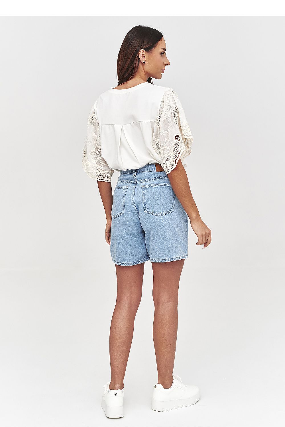  Jeans shorts model 228315 Makadamia 