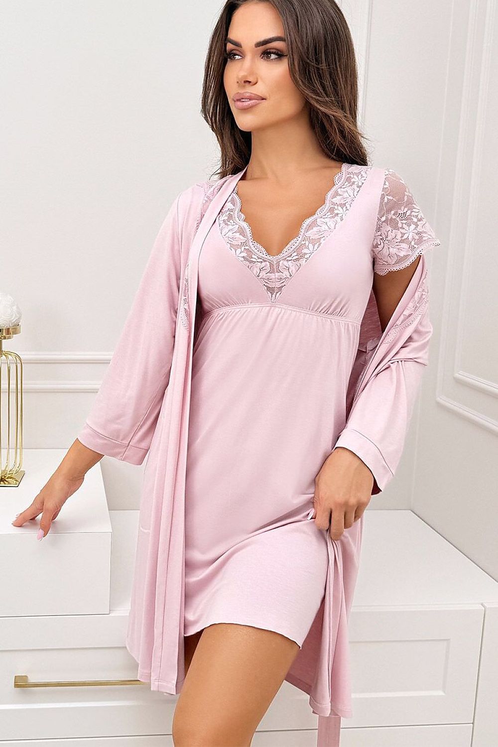  Korte ochtendjas model 228614 Donna 