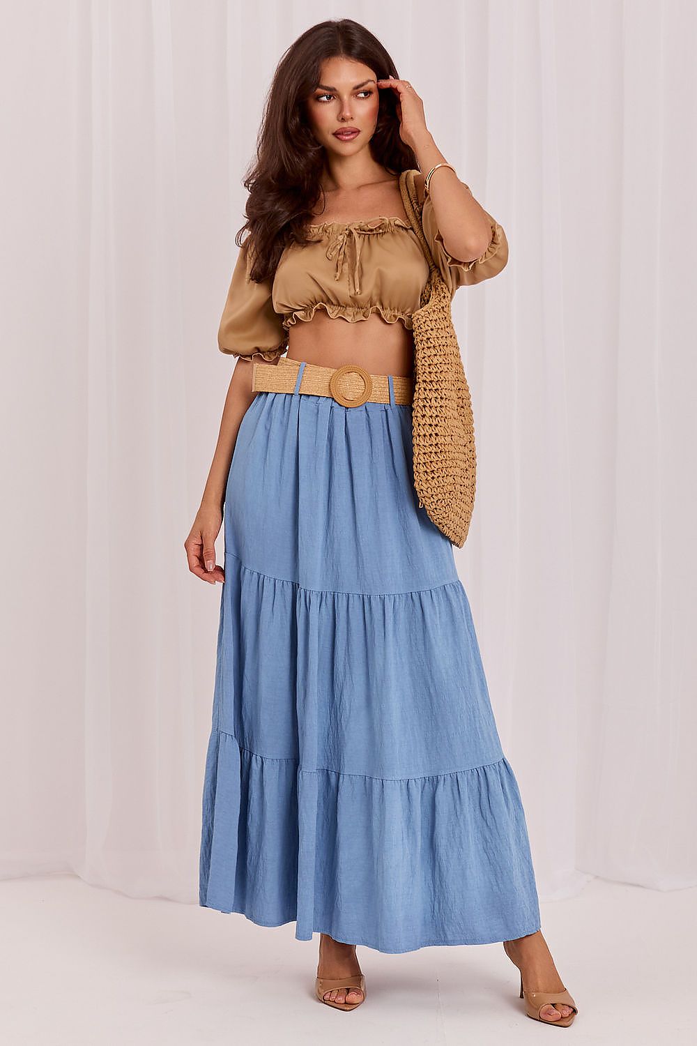  Lange rok model 229812 Italy Moda 