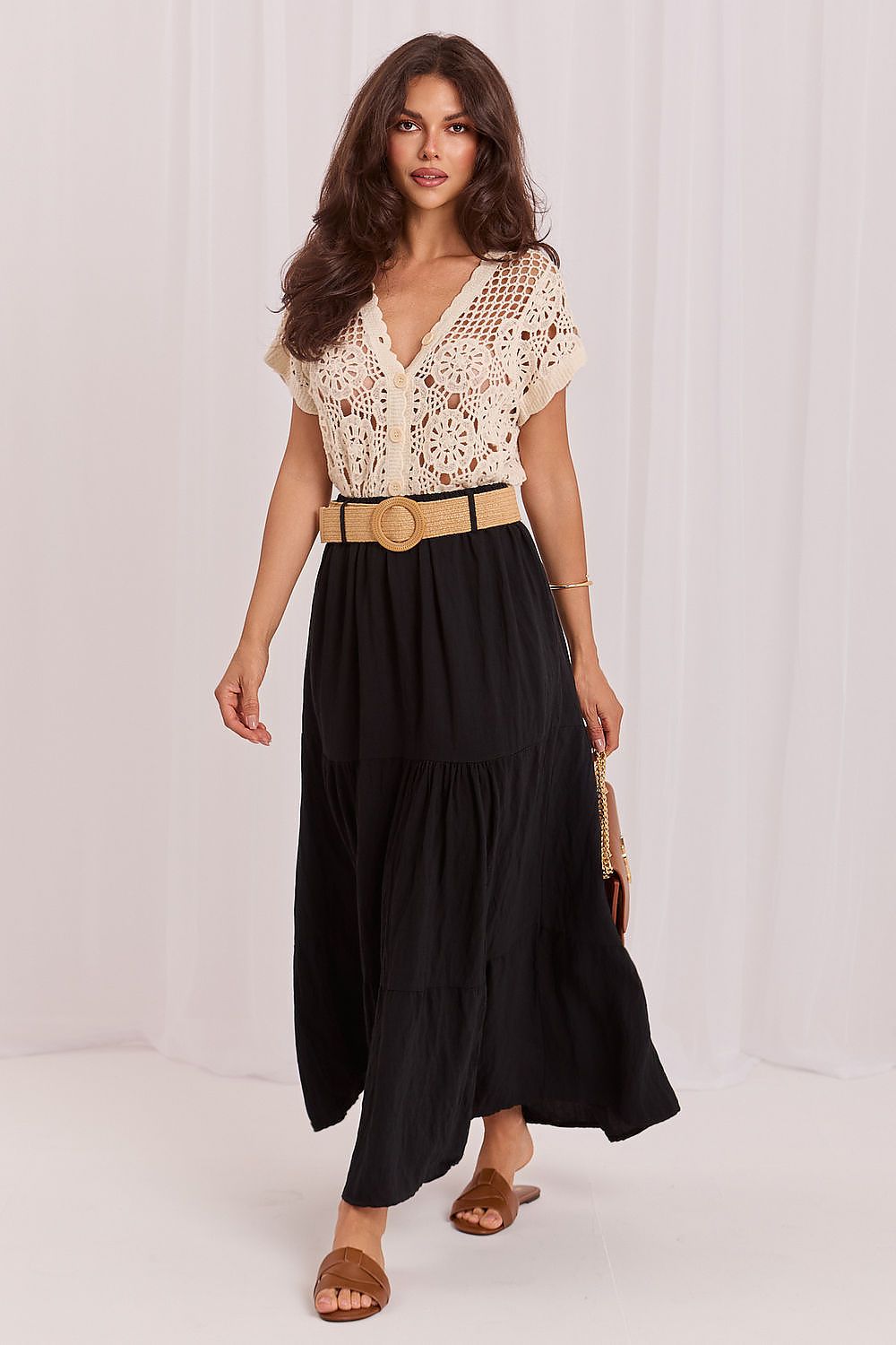  Lange rok model 229814 Italy Moda 