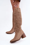  Laarzen met hoge hakken model 232091 Step in style 
