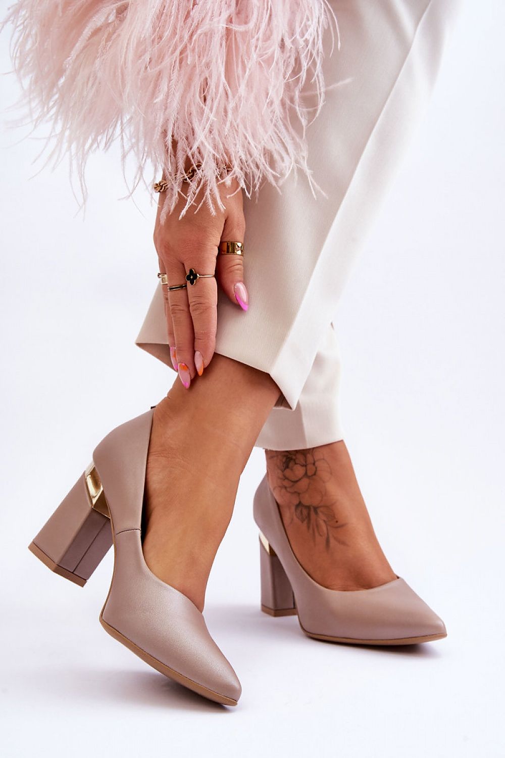  Pumps met dikke hak model 177681 Step in style 