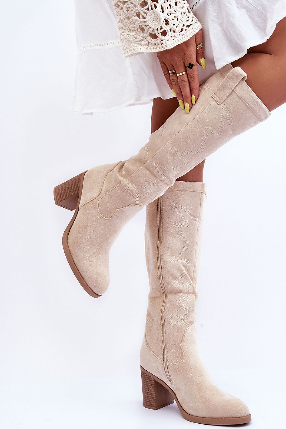  Laarzen met hoge hakken model 185243 Step in style 